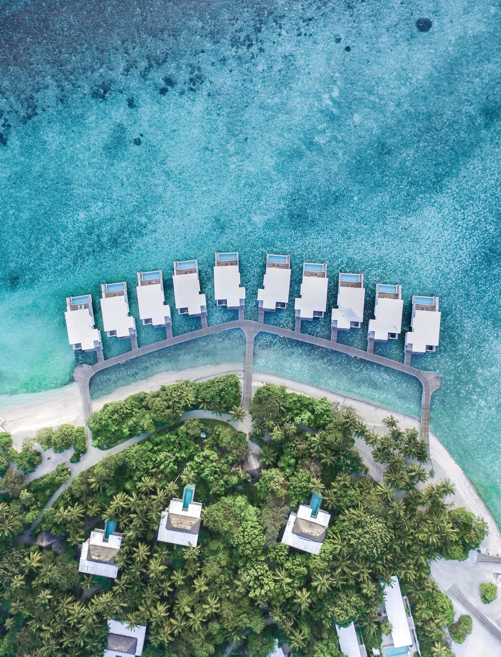 Amilla Maldives Resort and Residences - Lagoon Wellness Tree House - Aerial view